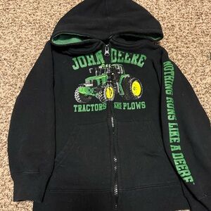 John Deere Black and Green Kids Jacket